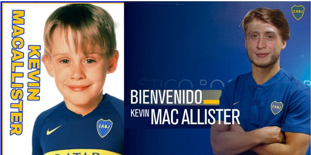 Viral Kevin Mac Allister jugará en Boca y las redes se llenaron de