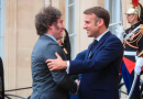 Macron recibió con un abrazo a Milei en su primera reunión bilateral