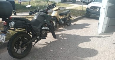 Accidente entre motos en Colón y Pacífico: Dos hombres heridos